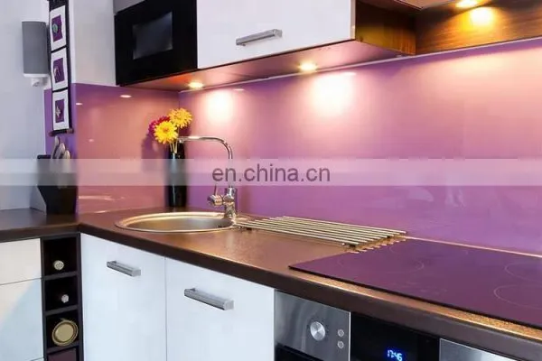 High Quality Tempered Glass Wall Printed Splash Back for Kitchen photo-4