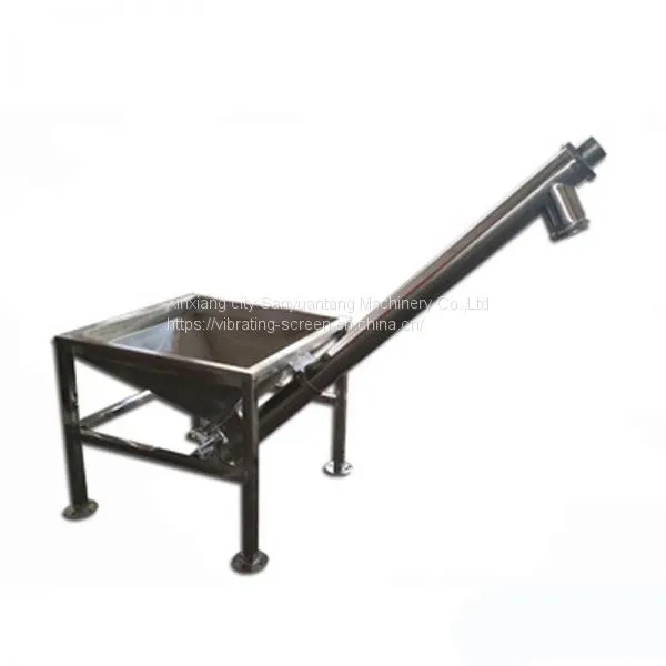 China Factory Price Vertical Screw Conveyor Grain Inclined Auger Conveyor With Hopper photo-3