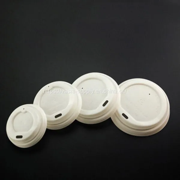Paper Cup Lid 100% Biodegradable CPLA Lids Material for Paper Coffee Cups Lid 62mm 73mm 80mm 90mm photo-3