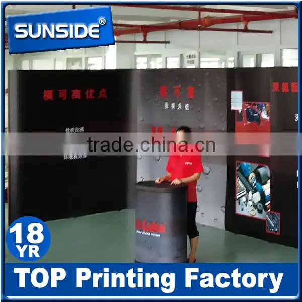 Popular Customsize Fabric Tension Magnet Connection Pop up Wall Display-qt photo-4
