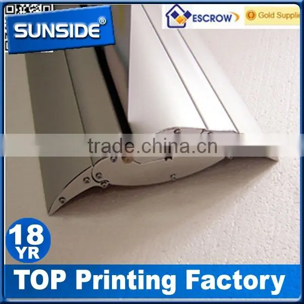 Hot Sale Aluminum Luxury Retractable Roll up Banner Stand Wide Base Roll Up-qt photo-5