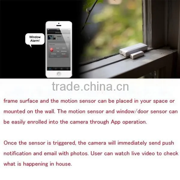 Home Safty Wireless Wif ip Camera With Motion Detection ,with Muti User Check &control Guard by IOS & Android APP Web Browsers photo-6