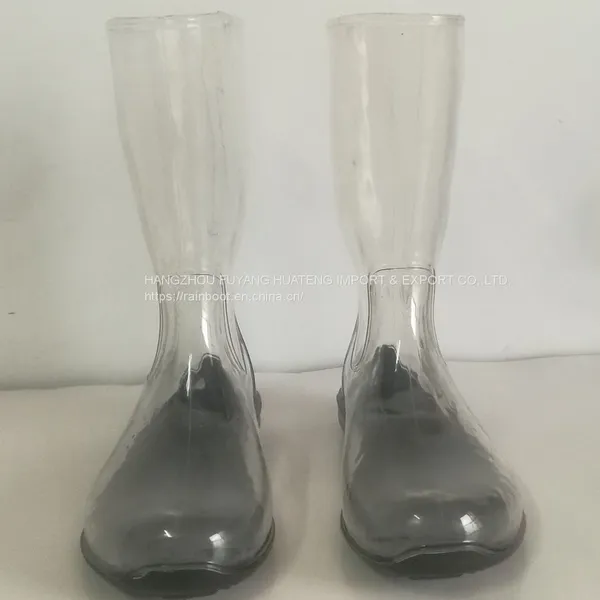Transparent Women Rain Boots,Fashion Transparent Ladies Boots,Transparent Lady Boots,Female Rain Boots photo-5
