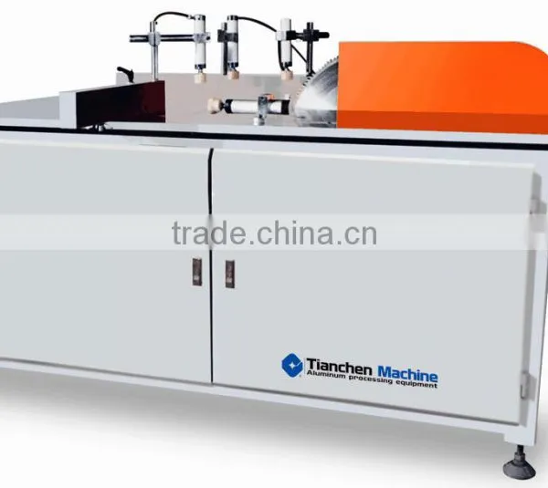 Plateform saw for aluminum curtain wall