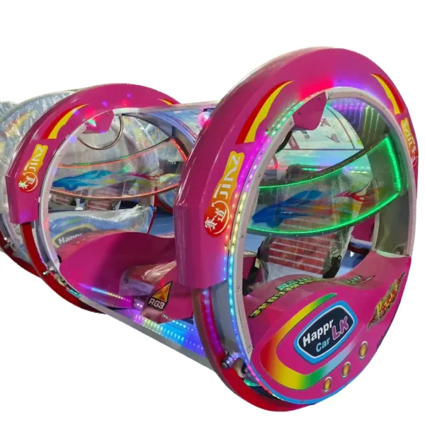 360 Degree Rotation Amusement Playground Parts Happy Rolling Car photo-4