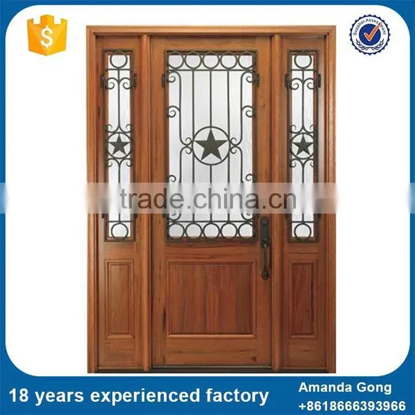 Top Quality Best Selling Double Wrought Iron Inserts For Entry Doors photo-4