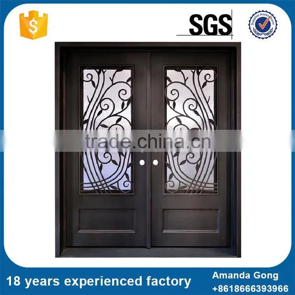 China New Product Wrought Iron Door Grill Design Designs photo-3