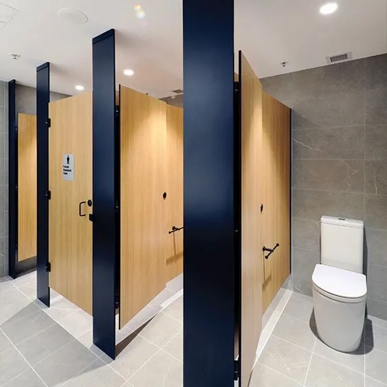 Factory Mouldproof Compact Laminate Hpl Toilet Partitions photo-5