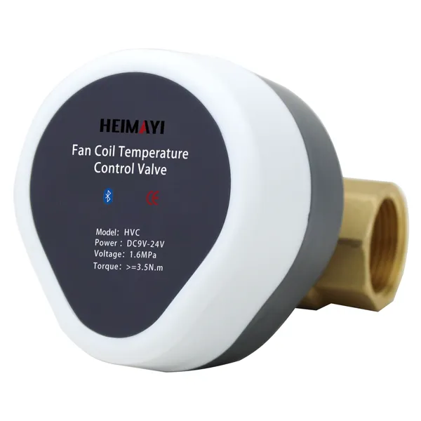 Válvula de control termostático de la unidad de serpentín de ventilador