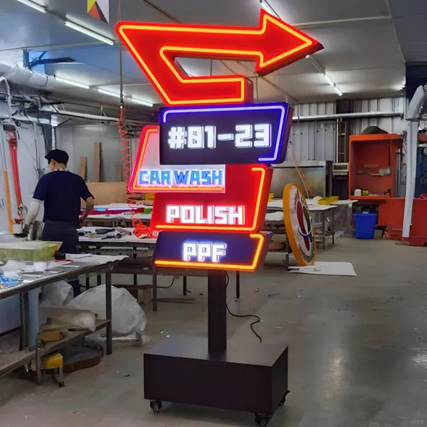 Business Led Letters Light Box Pylon Sign Pylon Sign Standing Pillar Board Advertising Led Pylon Sign photo-5