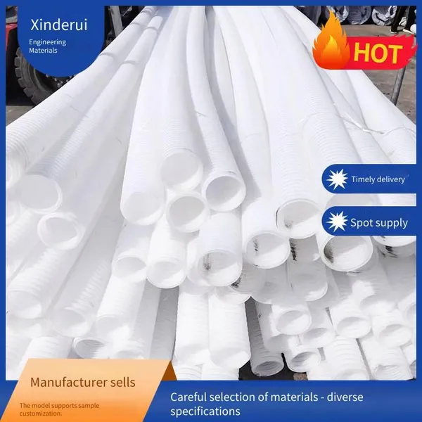 Supply of Single-wall and Double-wall Perforated Corrugated Pipes, Hdpe Plastic Corrugated Perforated Pipes, Dn50 and Dn110