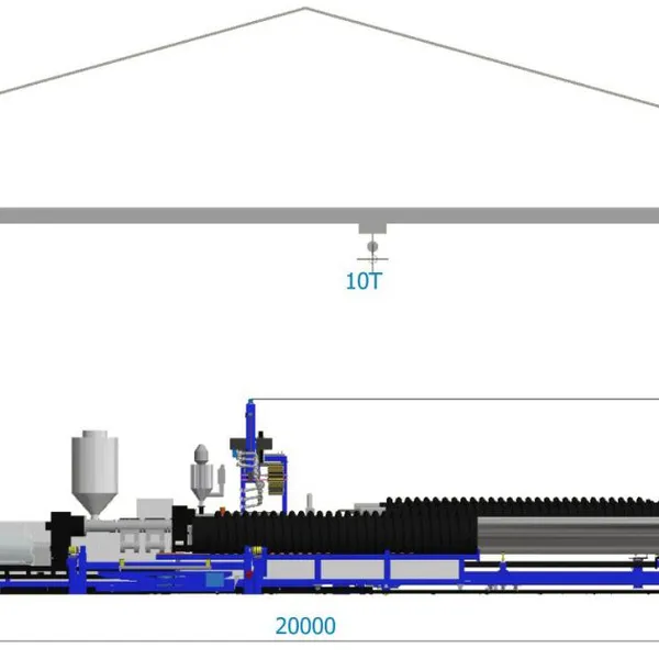 Spirl HDPE Profiled Krah Machinery/Krah Production Line/Krah Extruder/Krah Extrusion Line photo-3