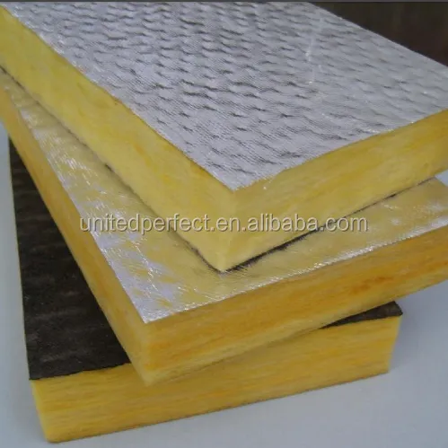 Glasswool Board With FSK Facing, Black Fiber Glass and Other Laminated Foils.