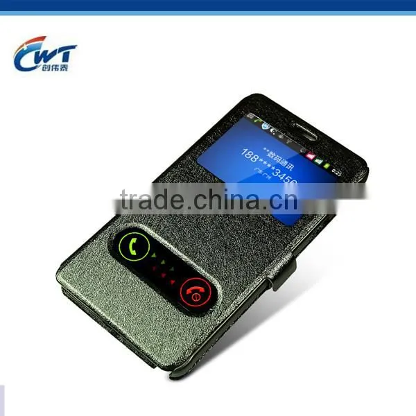 Factory in Shenzhen Fashion pu Leather Hard Case for Iphone 4 5 6 Flip photo-3