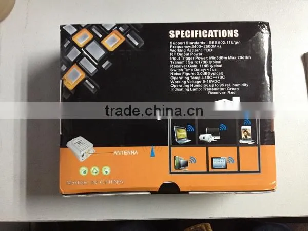 Wireless Wide Coverage37dbm and Throughput , 5w 2.4G Home Indoor 2km Long Range Wifi Booster photo-6