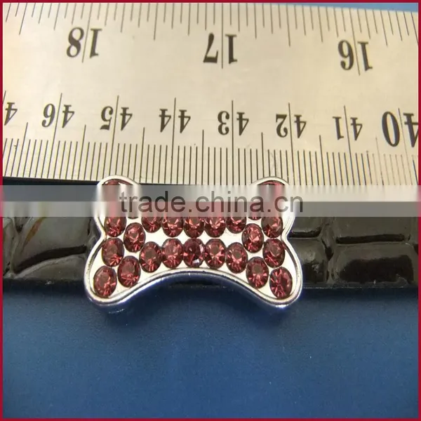 10MM Diy Jewellery Accessories Colorful Rhinestone Bone Slide Charm photo-6