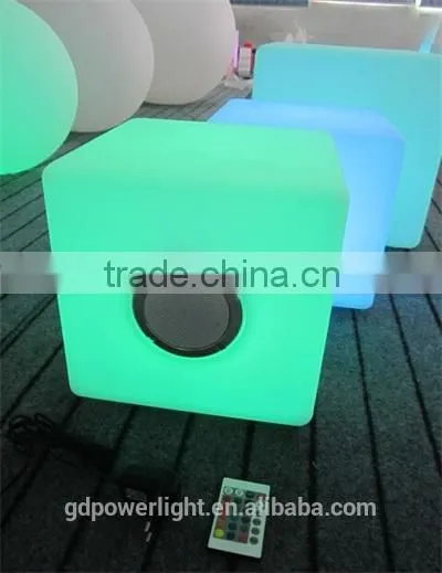 Fashion Rechargeable LED Cube With Bluetooth Speaker photo-3