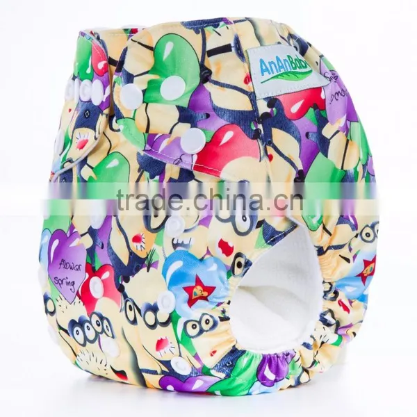 AnAnbaby Cloth Diaper Breathable Baby Printing Cloth Diapers photo-5