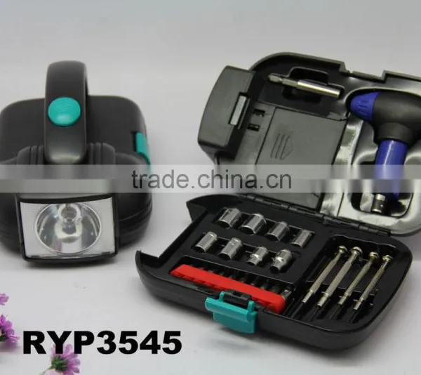 RYP3545 24pcs Tool Kits/sets With Flashlight
