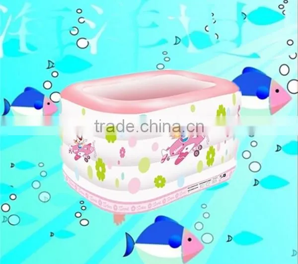 6P Material Square Green Pool Inflatable Pool Plastic Pool for Baby photo-3