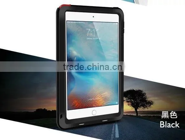 Love Mei Metal Polymer Powerful Gorilla Glass Waterproof Shockproof Dirt Proof Protective Cover Case For IPad Mini 4 TB-0148 photo-4