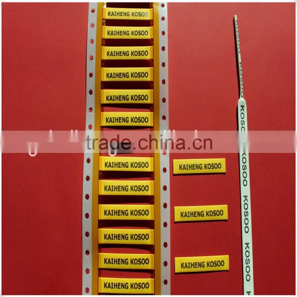 High Flame Retardance VW-1 Permanent Identification Polyolefin Cable Marker Sleeve /cable Marker Tags photo-2
