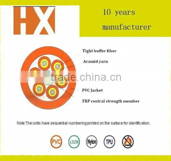 indoor fire resistant cabling system fiber optic cable