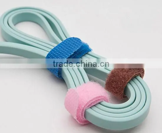 100% Nylon Colorful Hook and Loop Straps Computer Cable Ties photo-2