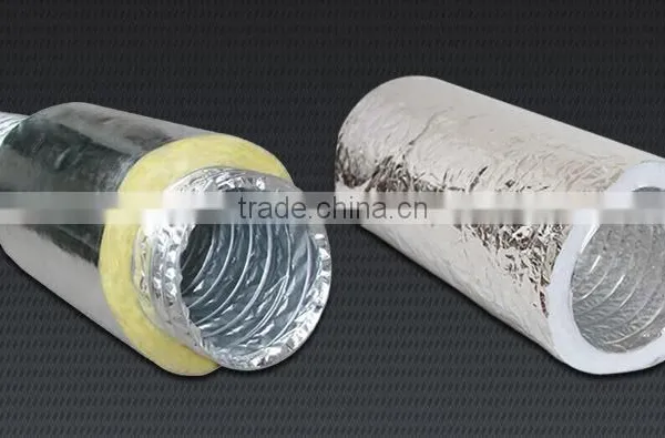 16~48KG/M3 Air Conditioning Rectangular Aluminium Insulation Flexible Duct photo-3