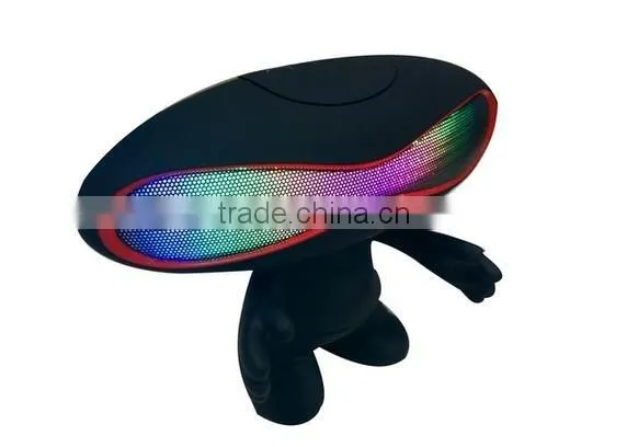 2015 New Hot Selling Doll Stand Football LED Bluetooth Speaker Support TF Card USB Phone Radio Aux photo-3