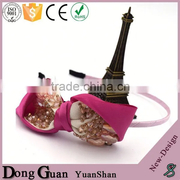 2016 New Design Baby Girl Flower Hair Band Metal Ring Feather Party Sinamay Fascinators photo-2