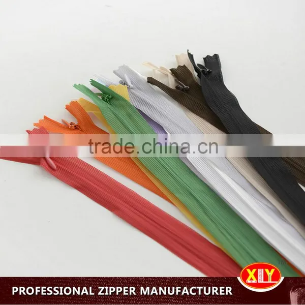 2015 Hot Sale Fabric Close End Invisible Zipper , Christmas Dress Zipper photo-3