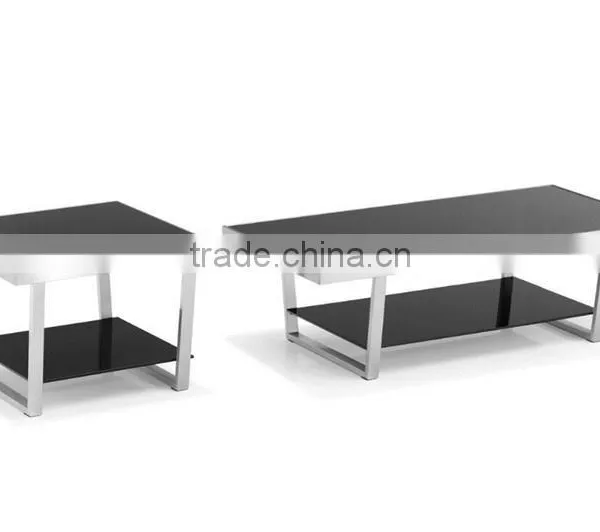 CT-07ET-07coffee Table in Glass Table Top Stainless Steel Tea Table End Tables photo-2