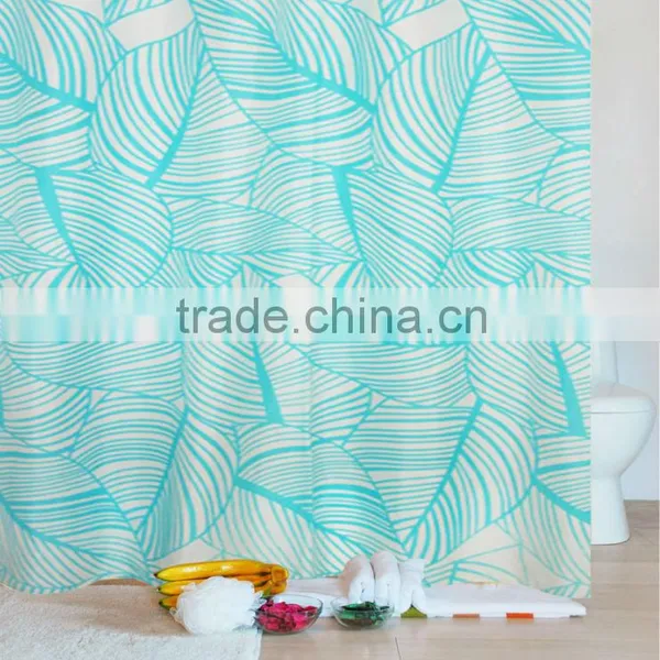 New Printed Polyester Hotel Bath Shower Curtain