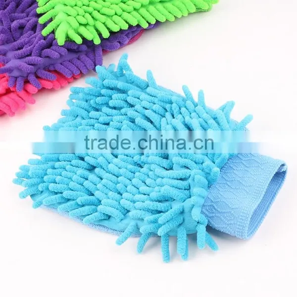 Microfiber Two Sides Chenille Cleaning Glove photo-2