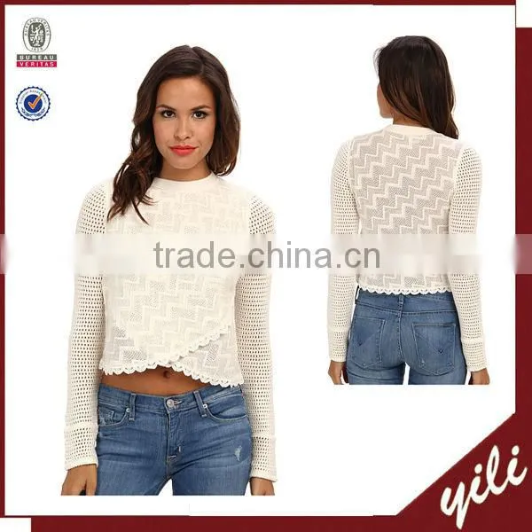 Slim Sexy Design Blouse for Women Long Sleeves Tops for Ladies