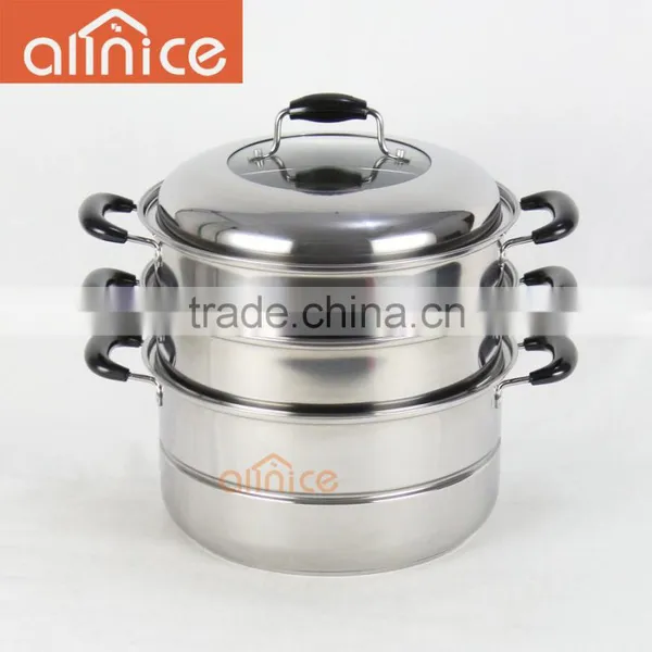 Double Layer Stainless Steel Steamer Pot Steam Cooker photo-2