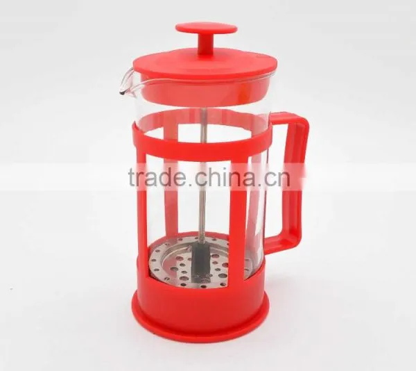 350ml COLOR BOROSILICATE GLASS COFFEE PRESS/COFFEE PLUNGER photo-5