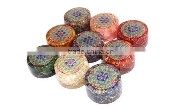 Orgonite 9 Planet Chakra Flower Of Life Energy Tower Buster Chakra Set photo-2