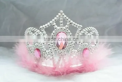 2016 Fashion Metallic Silver Beautiful Princess Plastic Tiara and Crown photo-6