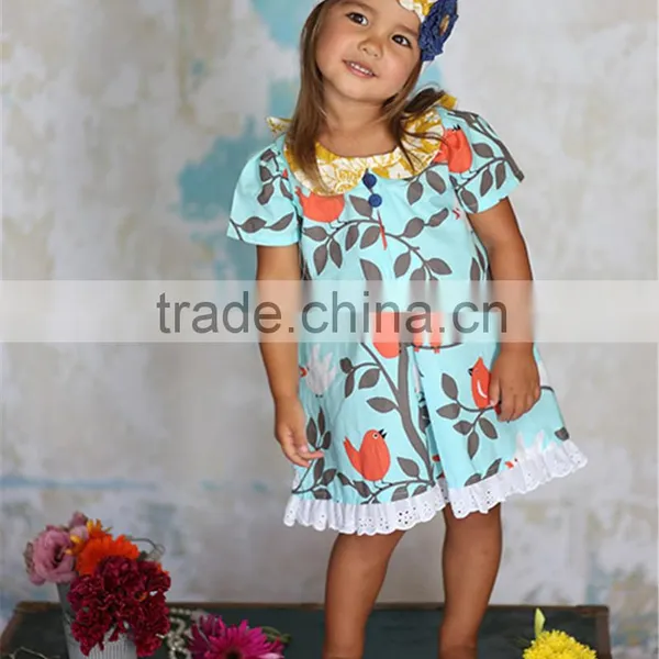EO Friendly Baby Girls Ruffle Tutu Dress Kids Cotton Solid Color Clothes photo-5