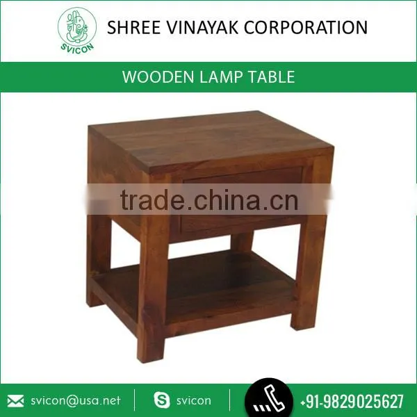 Prominent Manufacturers Exporting Lamp Table Made of Solid Wood at Best Price