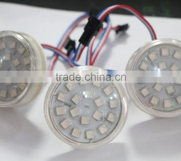 60mm UCS1903 LED Pixel Module, 12 pcs 5050 SMD RGB LEDs with 1pcs UCS1903 IC,DC24V input,led point light source