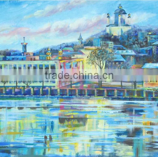 ROSA Talent Cotton Canvas Panel With Outline "Kyiv", 30x40cm