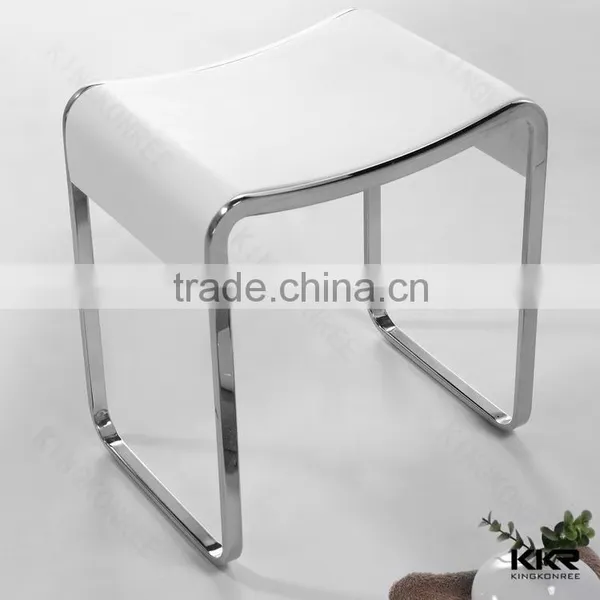 Acrylic Stone Bar Stool Resin Stone Stool photo-5