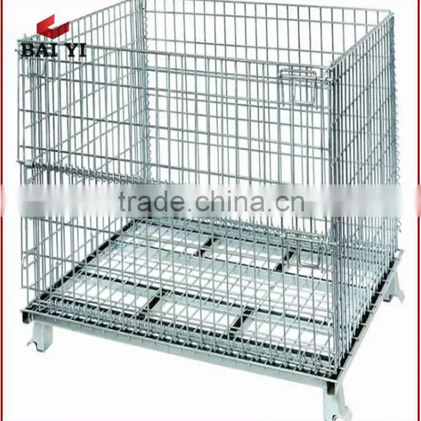 Metal Storage Cages With Wheels / Cargo Storage Cage