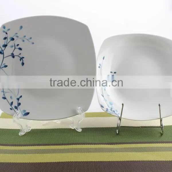 Mexican Style Square Shape Porcelain Dinnerware Ceramic Dinner Set photo-2