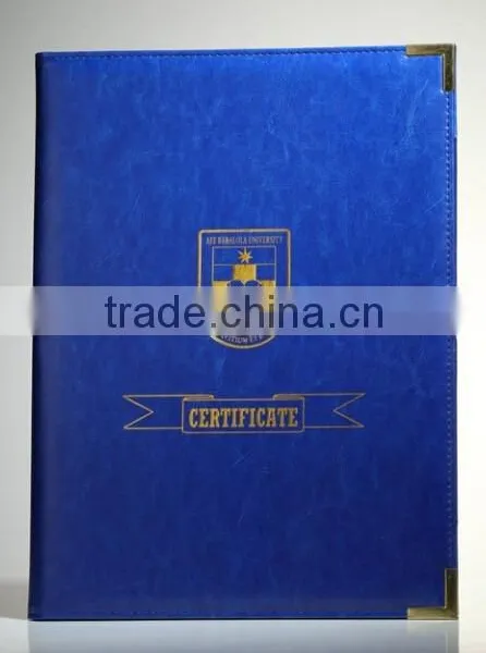Top Quality Leather Material Diploma Cover Promotional Diploma Cover Custom Diploma Cover With Custom Hot Stamped Logo photo-6