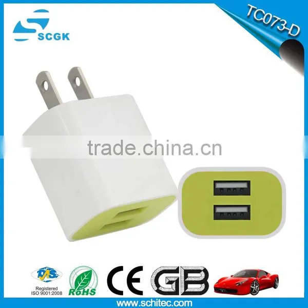 Dual USB EU OEM for Ipad for Mobile Phone Travel Charger Factory Popular Wholesale photo-2
