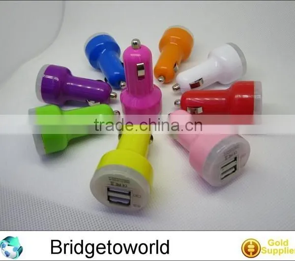 2 in 1 Car Charger for Mobile Phone Dual Usb Car Charger 2usb Car Charger photo-2